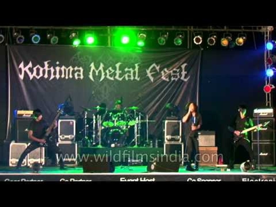 Anti-Trust performing live at Kohima Metal Fest, Nagaland