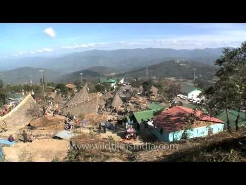 Naga heritage village, kisama as seen from above