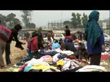 Open air clothes market in Senapati District, Manipur