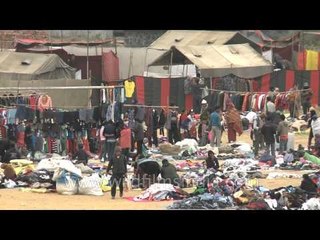 Senapati ground is transformed into an open flea market, Manipur