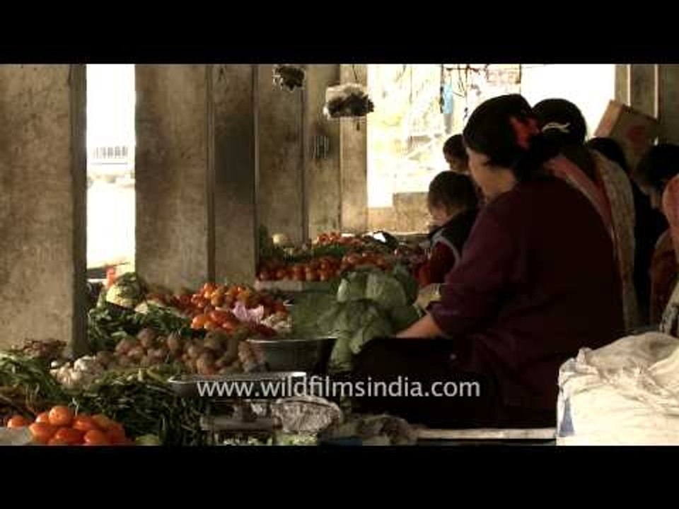 Vegetable vendors of Senapati town, Manipur