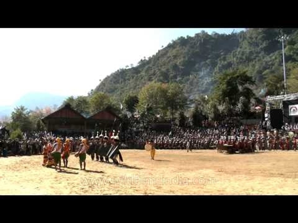 Blank firing shotguns & Tribal chants: Spectacular opening ceremony at Hornbill festival!