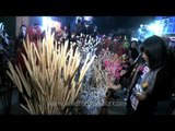 Dried Exotic handmade flowers showcased at Hornbill festival Night Bazar, Kohima