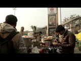 Street food near Govindpuri metro station, Delhi