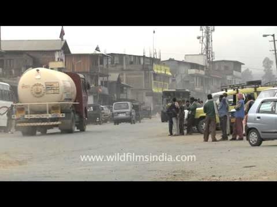 Taxi stand in Senapati Hill District, Manipur