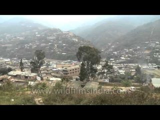 Wide view of Senapati Dist. Headquarter, Manipur