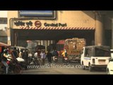 Vehicles passing through Govindpuri metro station underpass!