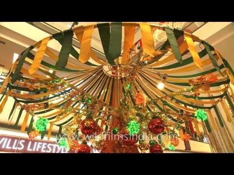 Select citywalk adorned with decorations on New year eve '12