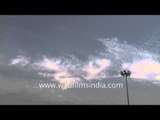 Time lapse of clouds near Dhaula Kuan Metro station