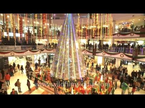 Decorations at Select Citywalk to welcome New Year 2013