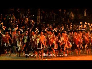 Bonfire night at Nagaland Hornbill festival ground