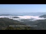 Cloud covered mountains in Nagaland from NH 61