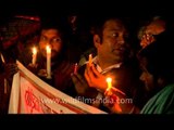 People stage candle light protest against Delhi gang-rape