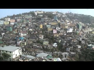 Colorfulness of the houses on the hilly Kohima, Nagaland