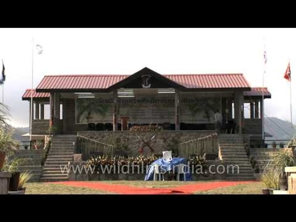 Time lapse clouds billowing at Naga Solidarity Park in Kohima