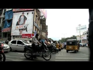 Traffic near Hyderabad central, Punjagutta circle