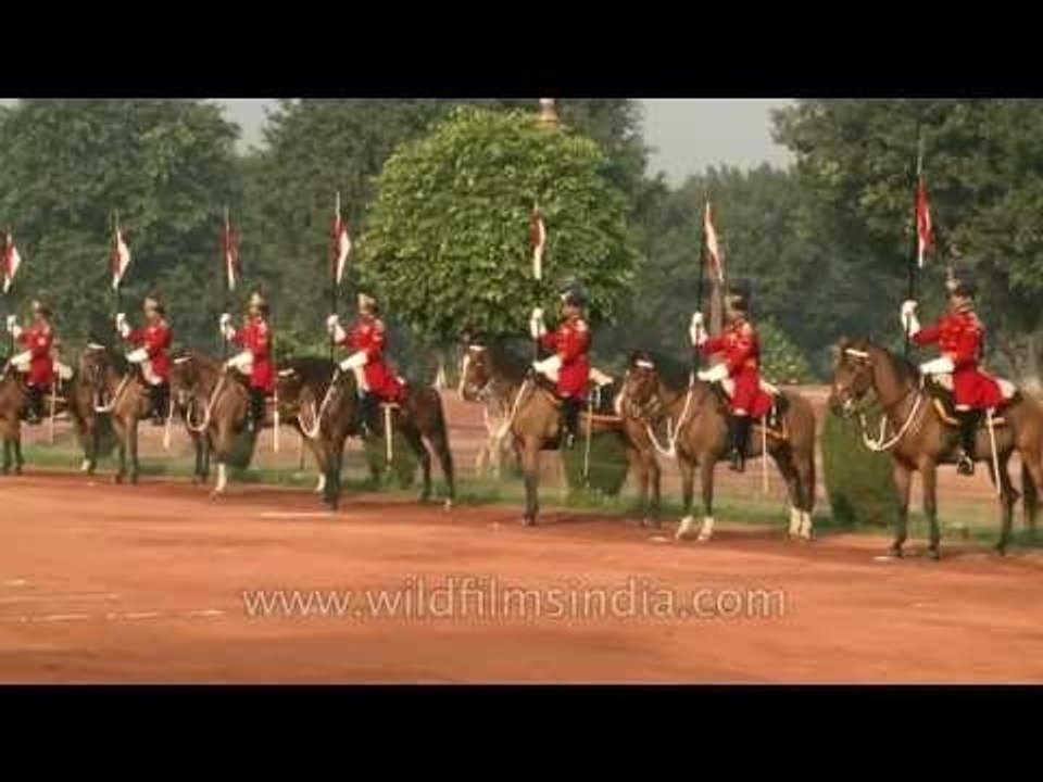 Guard Mounting or change of guard at the Rashtrapati Bhavan