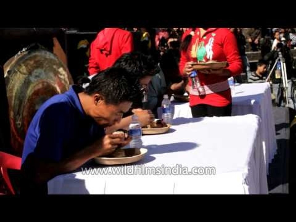 Pork fat eaters compete in Asia!