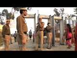 Metal detector at the entrance for Hindu festival celebrations