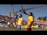 Plough lifting with teeth happens only at rural olympics