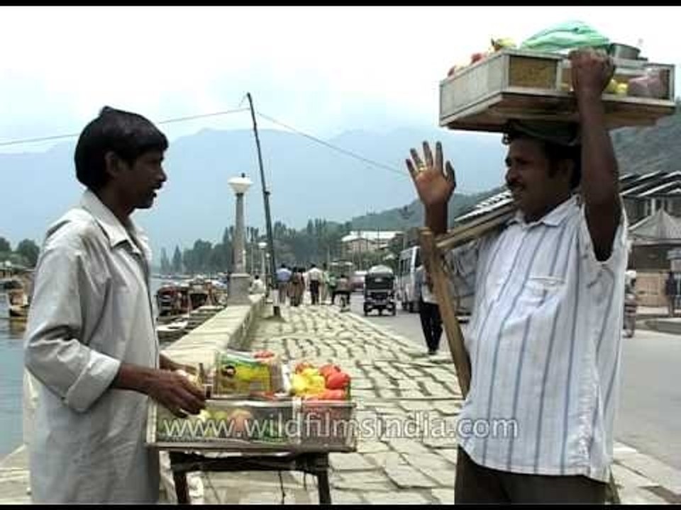 Food cart in Srinagar
