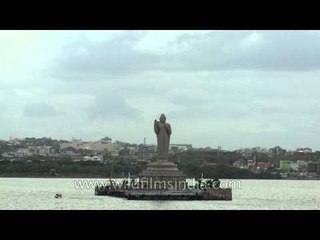 Giant monolith of lord Buddha in Hussain Sagar Lake, Hyderabad