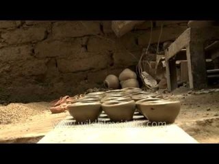 Diya making in process before Diwali Festival