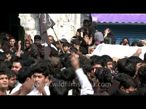 Shia Procession of Muharam at Kashmere Gate, Delhi