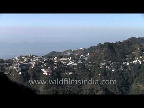 Looking down to Dehra dun and Mussoorie from Landour
