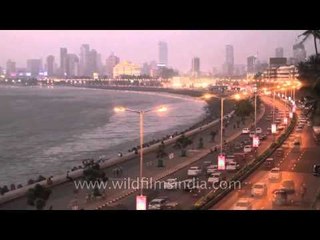 Marine Drive -  Fast motion day to night time lapse