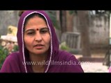 Womenfolk chanting kirtans on Govardhan puja