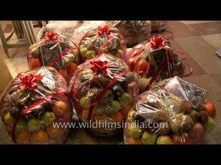 Fruit gift packs at INA for sale on Diwali