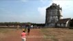 Aguada fort - People visiting remnants of Portuguese India, Goa