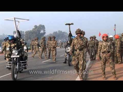 Indian army all geared up for motorcycle stunt!