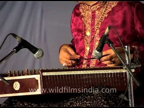 Santoor maestro Pandit Shiv Kumar Sharma in performance.