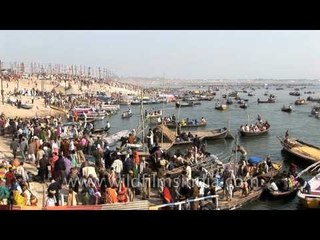 Thousands upon thousands of people at Kumbh Mela