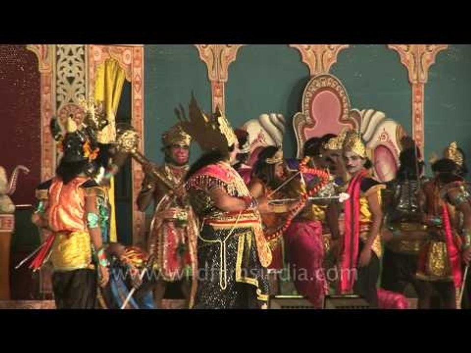 Dramatic presentation of epic scenes from Ramayana