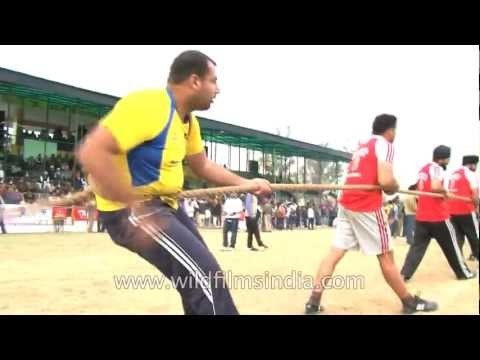 Test of strength - Rope war at Kaila Raipur Rural Olympics