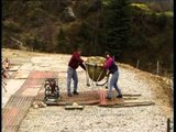 Chopper lifting Skiing equipments in the Himalayas!