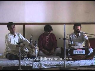 Tabla player with Harmonium player on the occasion of Mother's birthday