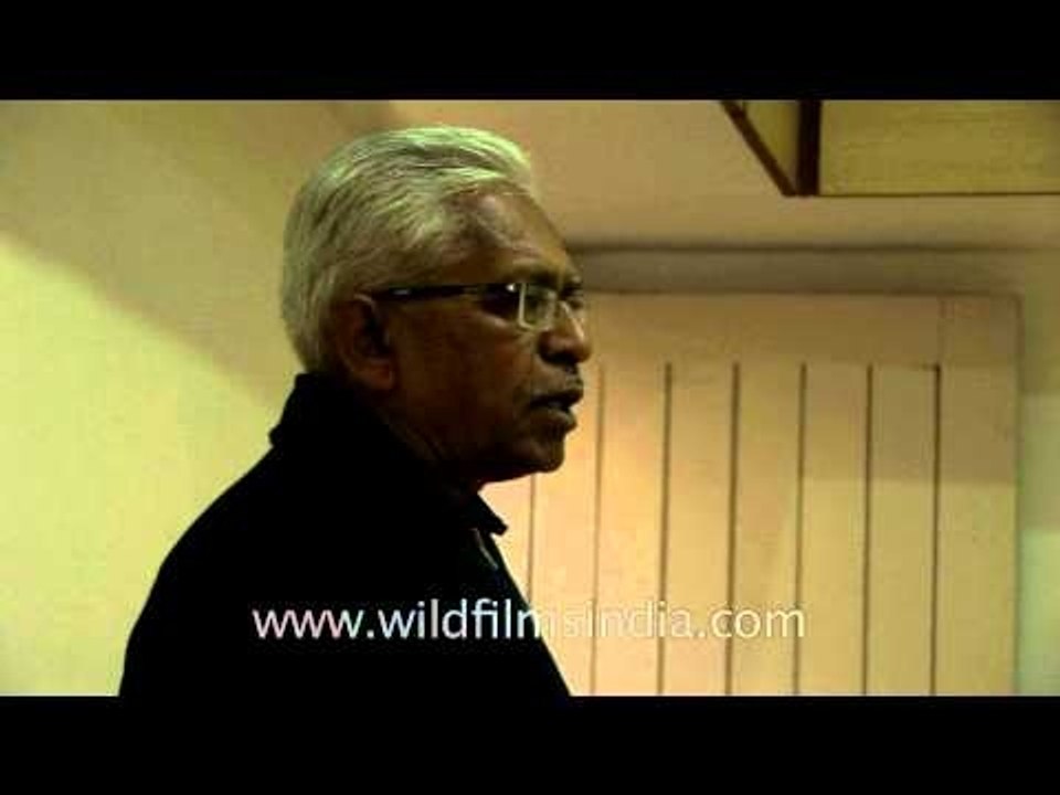 Vajrasana yoga mudra at a session in Yoga Vidya Gurukul, Nasik