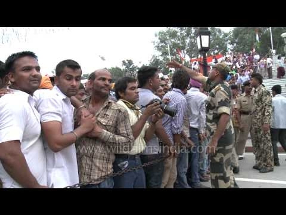 Wagah Attari border between India and Pakistan