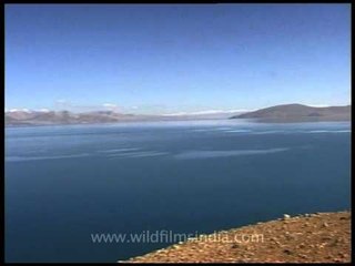 Mansarovar Lake with Mount Kailash in Tibet