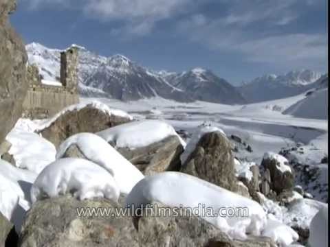 Frozen over town of Padum in Zanskar!