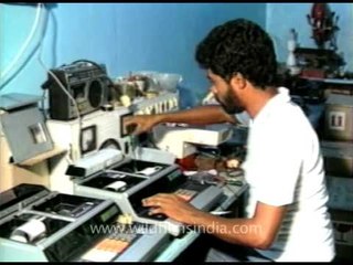 Telex machine in use in India: nostaglia from the 1970's!
