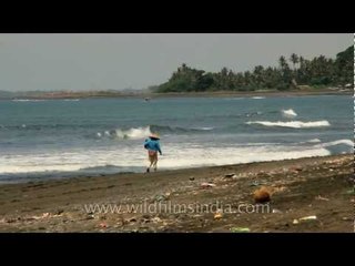 Pollution and garbage on Indonesia's beaches