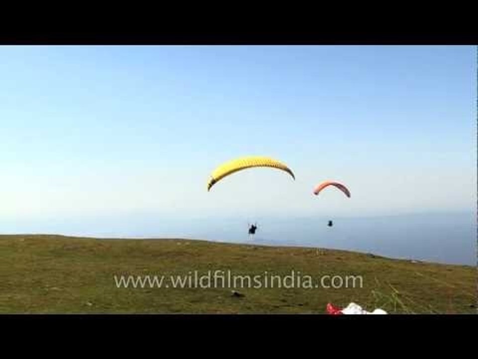 Parasailing fun in Himachal's Billing district
