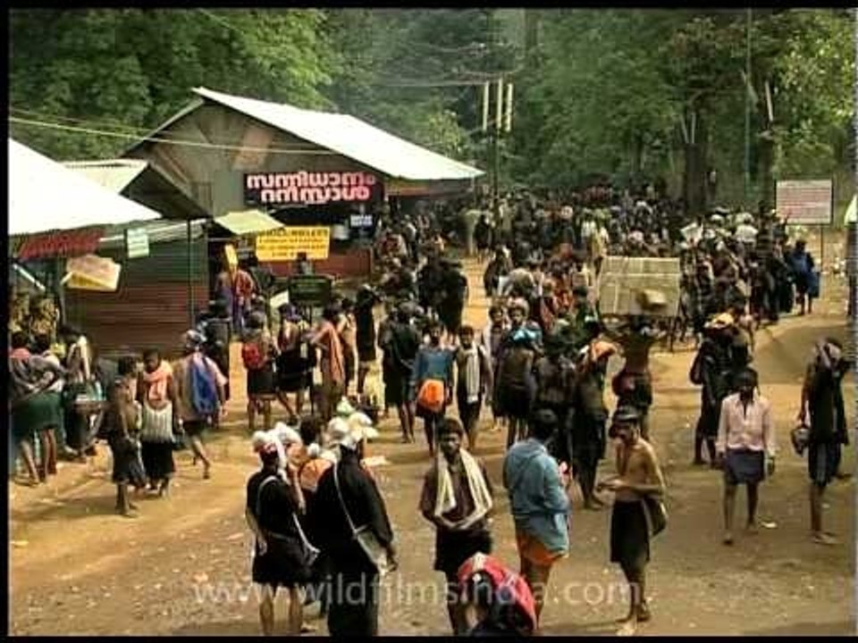 Lord Ayappa devotees gather at Sabarimala
