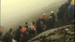 Devotees on the tough trekking route to Nanda Devi Raj Jat