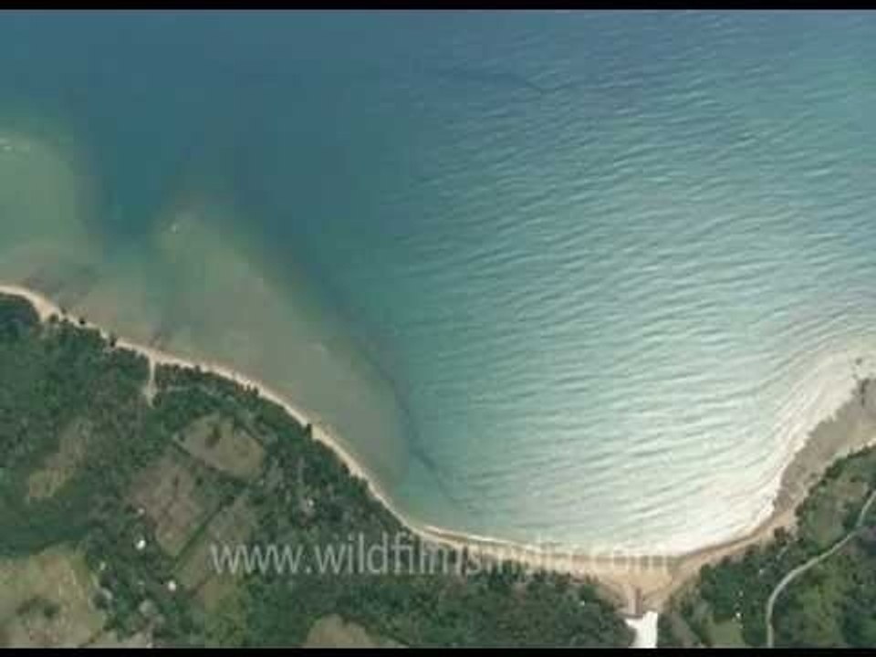 Andaman Islands and sea seen aerially: India from up above